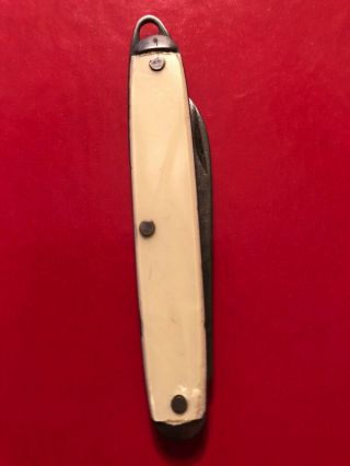 Vintage Small Single Blade Mother Of Pearl (or Faux) - Cutco Prov Ri Pocket Knife