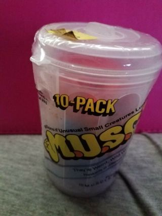 1985 M.  U.  S.  C.  L.  E.  Men Garbage Can 10 Pack Factory Muscle Wrestlers