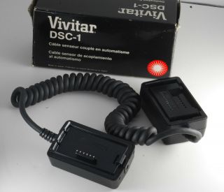 Vintage Vivitar Dedicated Sensor Cord Dsc - 1.