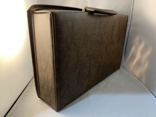 Vintage Lebo 30 Cassette Carrying Case - Brown Leather Look 3