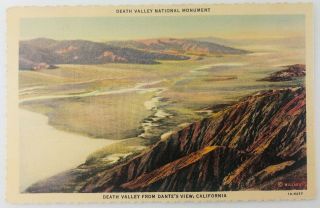 Vintage Death Valley California Ca Death Valley From Dante 