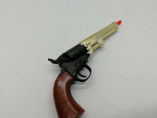 Marx Cap Gun Miniature Vintage Toy Colt Color Gold 4,  5inch