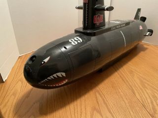 Funrise Hasbro Gi Joe Uss Tiger Shark,  Lighted W/sound Submarine Incomplete