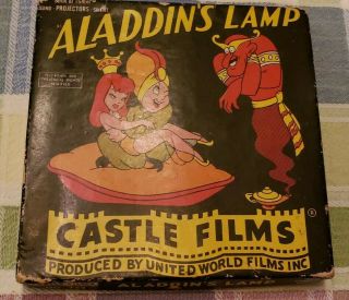 Vtg Castle Films Aladdins Lamp Cartoons 8mm Movie Vintage