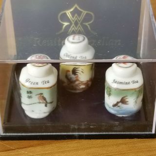 Reutter Porcelain Dollhouse Miniatures Tea Cannisters 1:12 2