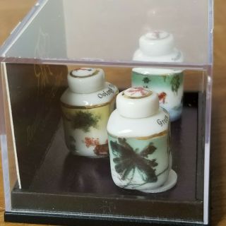 Reutter Porcelain Dollhouse Miniatures Tea Cannisters 1:12 3