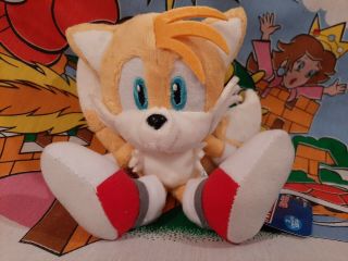 Rare 2007 Official Sanei Sonic Tails Plush Toy Figure Sega Japan Import