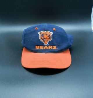Vtg 90s Chicago Bears Logo 7 Snapback Hat Cap Sports Illustrated Team Nfl