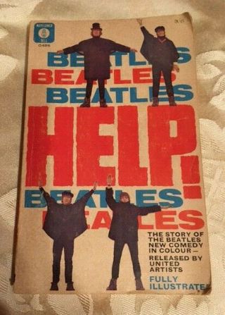Vintage The Beatles In Help Novelization By Al Hine 1965 Mayflower Books Ltd.  Uk