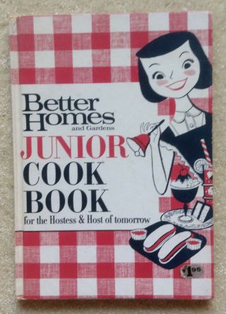 Vtg.  1963 Better Homes & Gardens Junior Cook Book Hc/vg