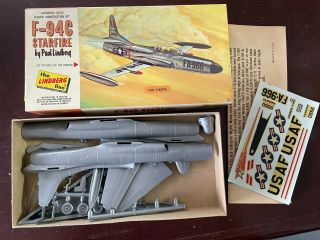 Vintage Lindberg F - 94c Starfire Model Kit Complete 459:50