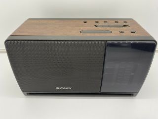 Vintage Sony Dream Machine Am/fm Clock Radio Dual Alarm Wood Grain Icf - C900