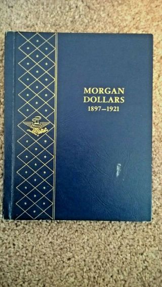 Vtg Deluxe Whitman Coin Album Folder 9429 For Morgan Dollars 1897 - 1921