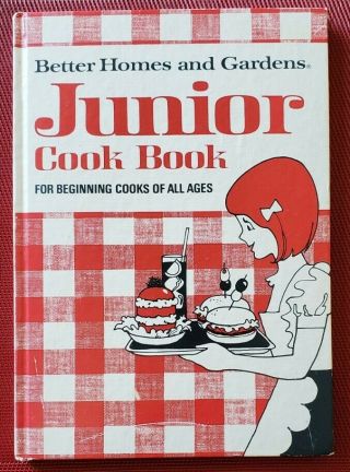 Vintage 1975 Better Homes & Gardens Junior Cook Book Cookbook For All Ages Hb