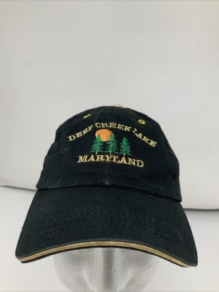 Deep Creek Lake Maryland Resort Vacation Boating Vintage Hat Cap 90’s Usa Made