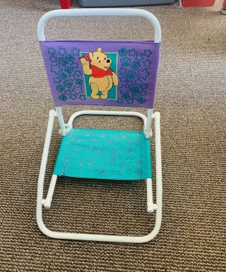 Winnie The Pooh Vintage Childs Folding Camp Beach Lawn Concert Chair