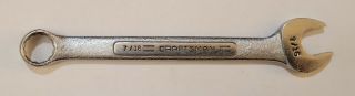 Vintage Craftsman 7/16 " V Series Standard Combination 12 Point Wrench Forged Usa