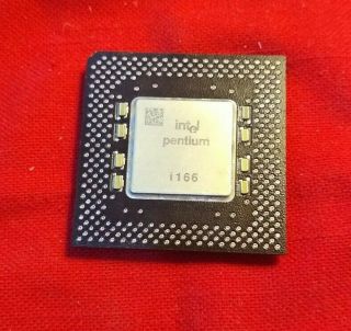 Intel Pentium 166 Mhz Sy037 Fv80502166 Socket 7 Cpu Processor ✅ Rare Vintage
