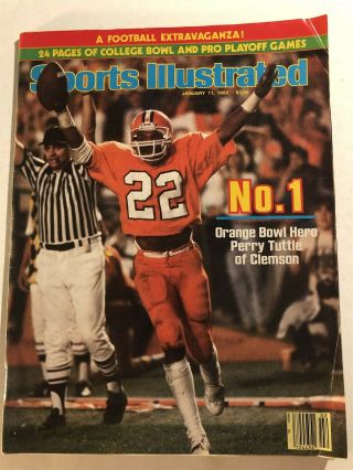 1982 Sports Illustrated Clemson Tigers National Champions Orange Bowl Tuttle