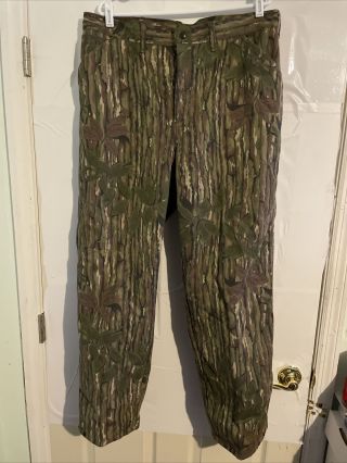 Vintage Duxbak Thinsulate Thermal Insulated Camo Hunting Pants 38 Reg Realtree