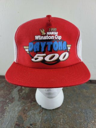 Vintage 1995 Nascar Winston Cup Daytona 500 Snapback Trucker Hat