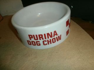 Vintage Plastic Purina Dog Chow Plastic Bowl