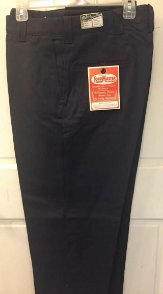 Vintage Toppmaster Mens Size 36x29 Grey Uniform Pants Sears Old Stock