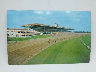 Vintage Arlington Park Horse Race Track Arlington Heights Illinois Postcard
