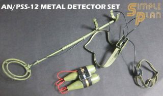 Hobby Nuts 1:6 Scale An/pss - 12 Metal Detector Set For 12 " Figures Hnsp - S12