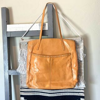 Vintage Hobo International Handbag Shoulder Bag Yellow Tan Color