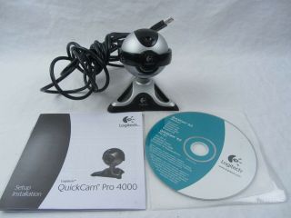 V - Ut16 Vtg Logitech Quickcam Pro 4000 For Windows Xp,  Me,  2000,  98 & Mac Os X