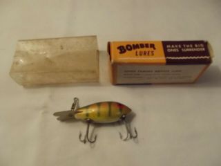 Vintage Bomber fishing lure No 307 w/box and papers 2