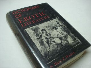 Vtg 1962 Philosophical Library Dictionary Of Erotic Literature Hc Book By Wedeck