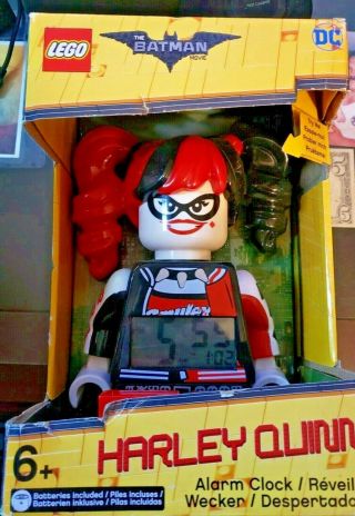 Lego Batman Movie Harley Quinn Light Up Alarm Clock Digital