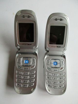 Vintage Samsung Flip Phones With Antenna - As - Is Cell Phone
