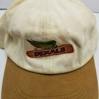Dekalb K Products Farm Hat Cap White Snapback Made in Usa Vtg W6 2