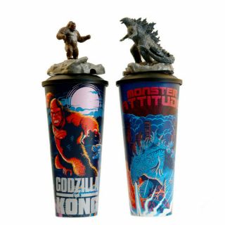 Topper Gift Movie Exclusive Promo Monster King Kong Godzilla Vs Kong Cup Figures