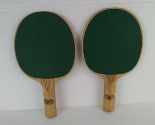 Set Of 2 Vintage Championship Quality Ping Pong Paddles