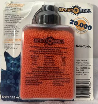 Splat R Ball Water Bead Blaster 20k Refill Pack Ammo Splatrball Splatter Ball 2