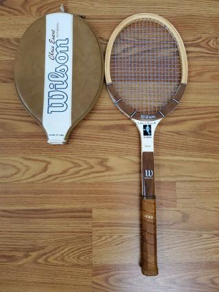 Vintage Wilson Chris Evert Autograph Edition Wood Racquet
