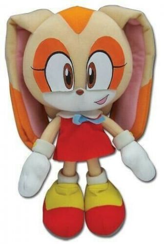 Great Eastern Sonic The Hedgehog Cream The Rabbit 7.  5 Inch Plushie.