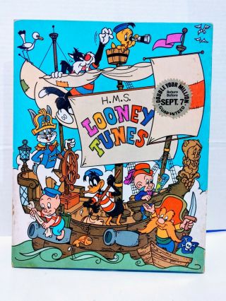 Vintage 1983 H.  M.  S.  Looney Tunes 100 Pc Jigsaw Puzzle Bugs Bunny Warner Brothers