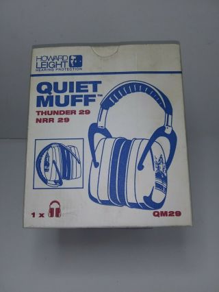 Vintage 1996 Howard Leight Quiet Muff Thunder 29 Folding Ear Protectors - Nob