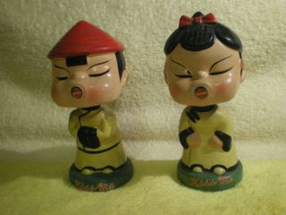 Vintage Asian,  Chinese,  Japan Bobble Head,  Nodder Figure Doll,  Kiss Me Fr/shp