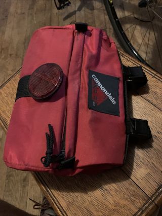 Vintage Red Cannondale Saddle Seat Bag
