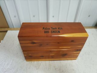 Vintage Adco " Dri - Sheen " Test Kit Fot All Your Martinizing Needs