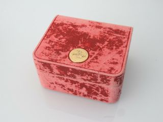 Vintage Red Omega Box Pre - Owned For Collectors Display Presentation 5.  5 X 4.  5