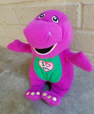 9 " Plush Stuffed Barney The Purple Dinosaur Sings I Love You Song 2013