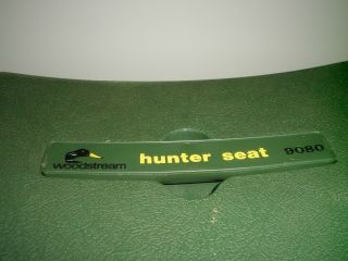 Vintage Woodstream Hunter Camoflaged Seat 9080 Storage For Gear Ammo Food