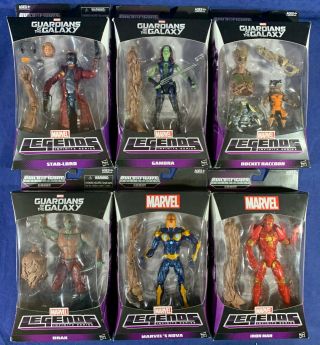 6 Marvel Legends Groot Series Build - A Figure Complete Set Star - Lord Drax Rocket